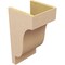 Ekena Millwork 10"W x 10"D x 20"H Wide Newport Rough Cedar Woodgrain TimberThane Corbel, Primed Tan CORUR10X10X20NEWRCPR - alternate 5